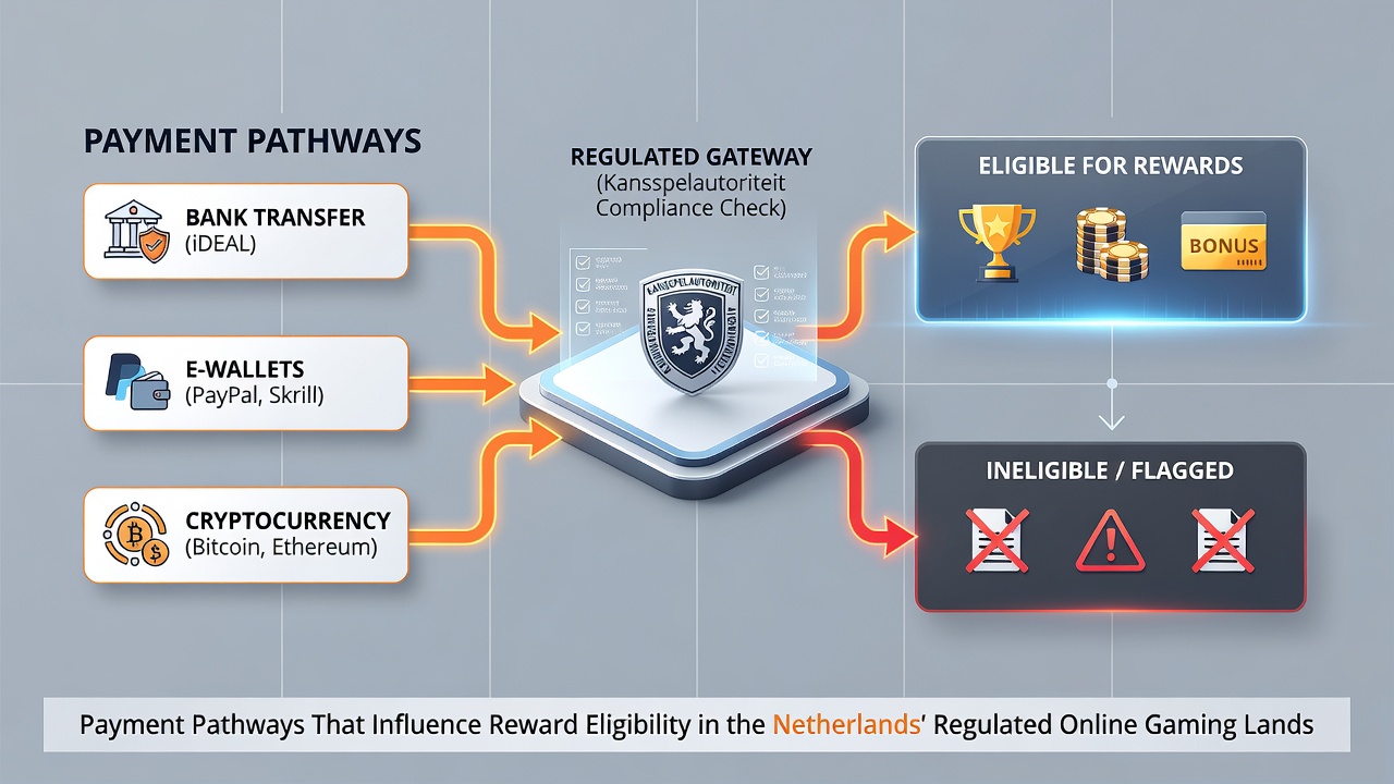 Analyse van beloningscriteria gekoppeld aan verschillende betaalroutes in de Nederlandse goksector