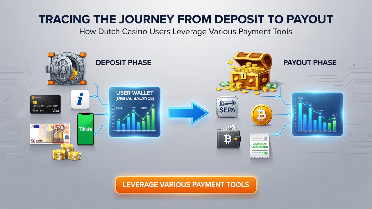 Illustratie van uitbetalingsroutes en tools in Nederlandse casino context