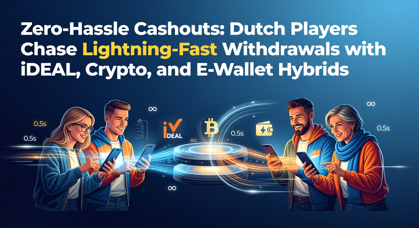 Grafiek met verwerkingstijden van verschillende uitbetalingsmethoden voor Nederlandse online casino's, inclusief iDEAL, crypto en e-wallets